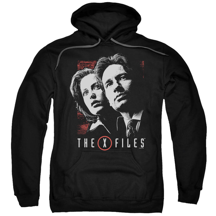 X Files Mulder & Scully Mens Hoodie Black
