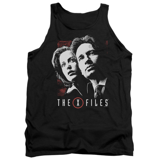 X Files Mulder & Scully Mens Tank Top Shirt Black