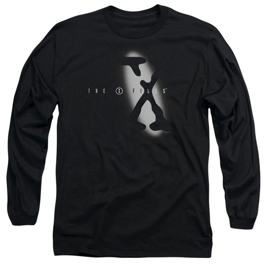 X Files Spotlight Logomens Long Sleeve Shirt Black