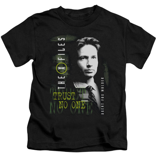 X Files Mulder Juvenile Kids Youth T Shirt Black