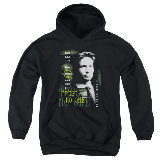 X Files Mulder Kids Youth Hoodie Black