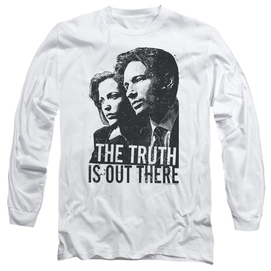 X Files Truth Mens Long Sleeve Shirt White