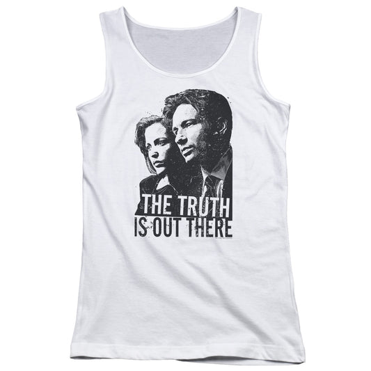 X Files Truth Womens Tank Top Shirt White