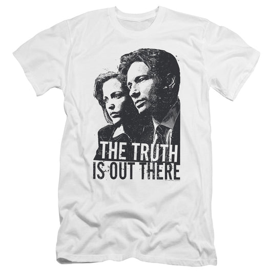 X Files Truth Premium Bella Canvas Slim Fit Mens T Shirt White