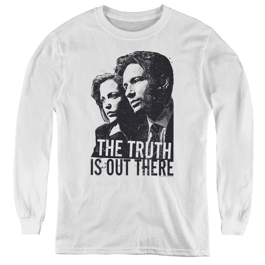 X Files Truth Long Sleeve Kids Youth T Shirt White