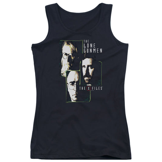 X Files Lone Gunmen Womens Tank Top Shirt Black