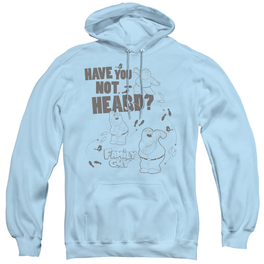 Family Guy Not Heart Mens Hoodie Light Blue