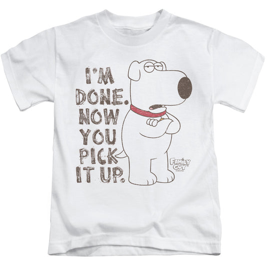 Family Guy Pick It Up Juvenile Kids Youth T Shirt White