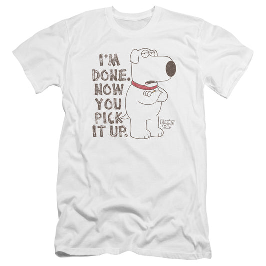 Family Guy Pick It Up Premium Bella Canvas Slim Fit Mens T Shirt White