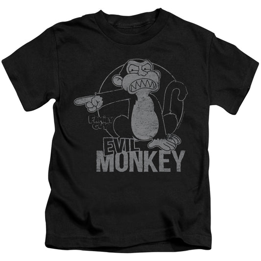 Family Guy Evil Monkey Juvenile Kids Youth T Shirt Black