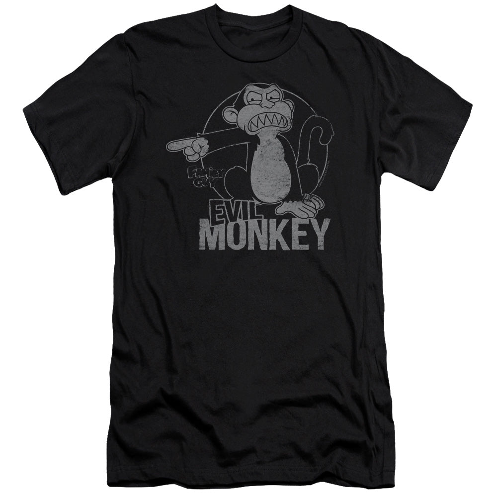 Family Guy Evil Monkey Slim Fit Mens T Shirt Black