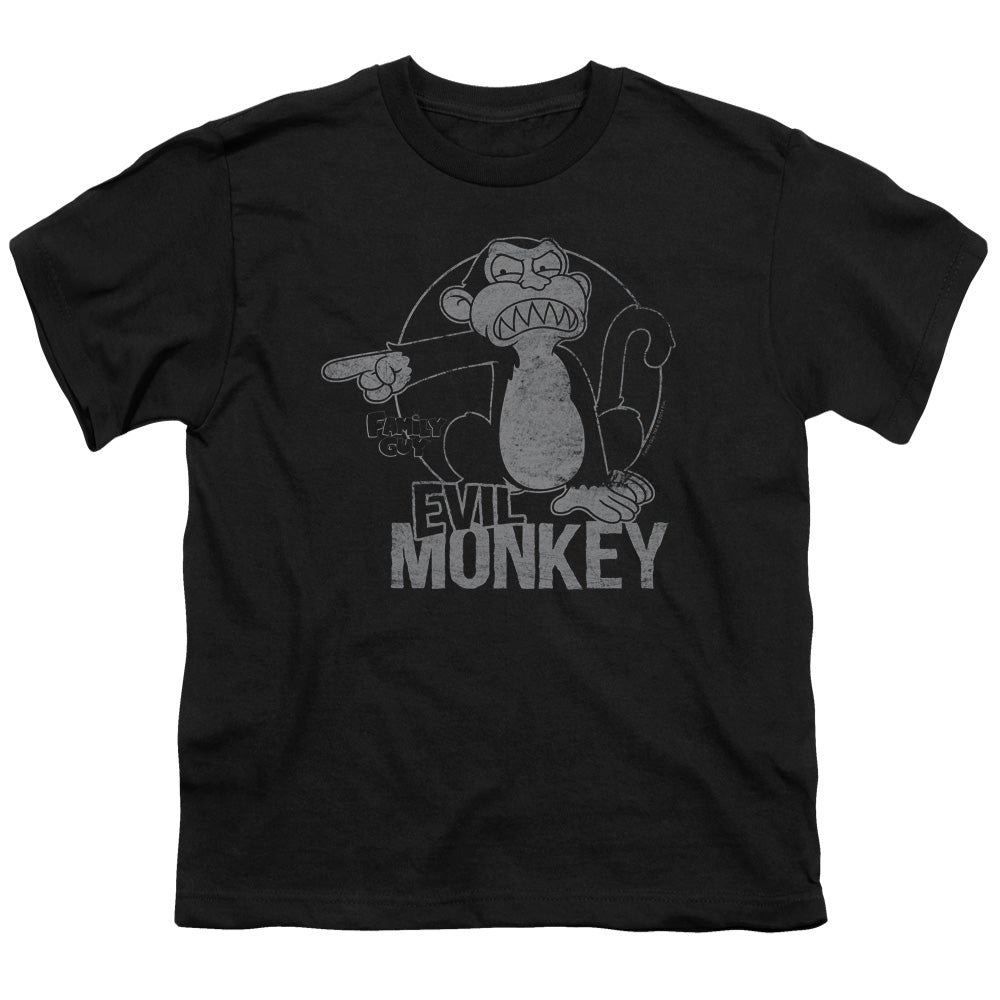 Family Guy Evil Monkey Kids Youth T Shirt Black