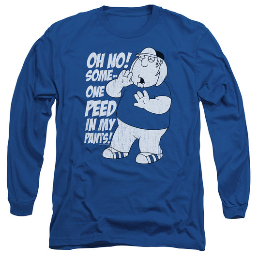 Family Guy In My Pants Mens Long Sleeve Shirt Royal Blue