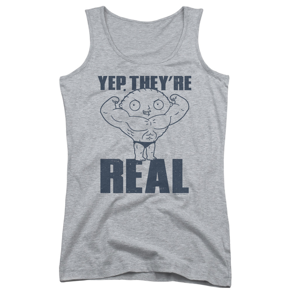 Family Guy Real Build Womens Tank Top Shirt Athletic Heather