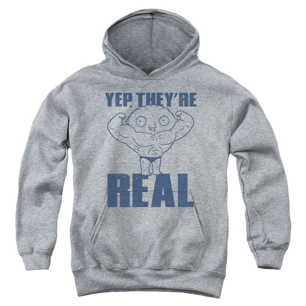 Family Guy Real Build Kids Youth Hoodie Heather