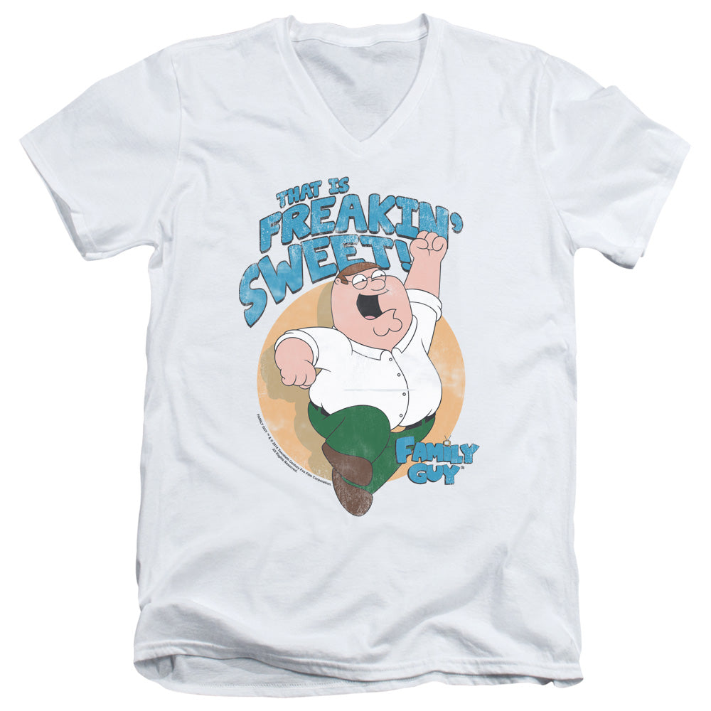 Family Guy Sweet Mens Slim Fit V-Neck T Shirt White