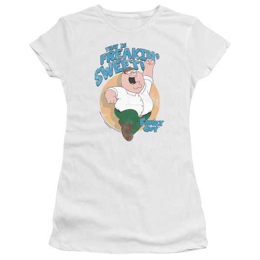 Family Guy Sweet Junior Sheer Cap Sleeve Womens T Shirt White