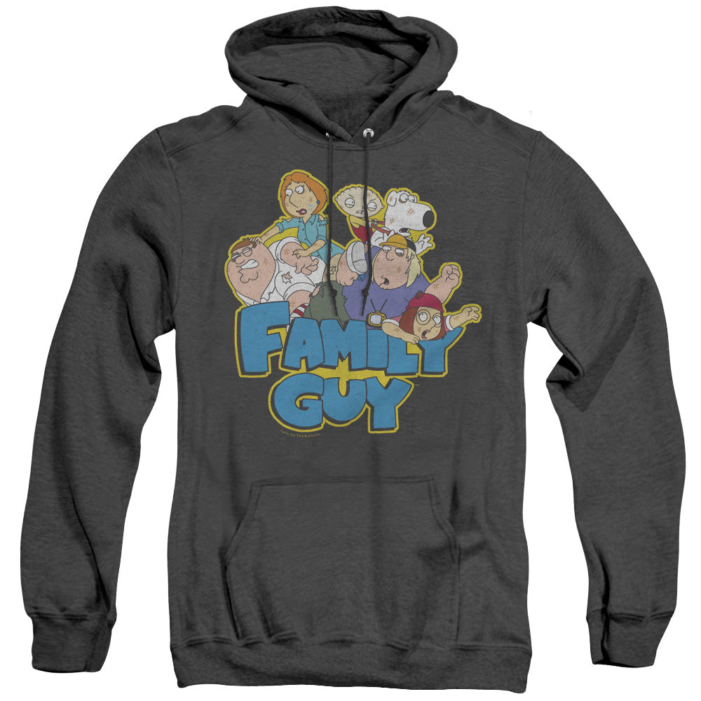 Family Guy Family Fight Heather Mens Hoodie Black