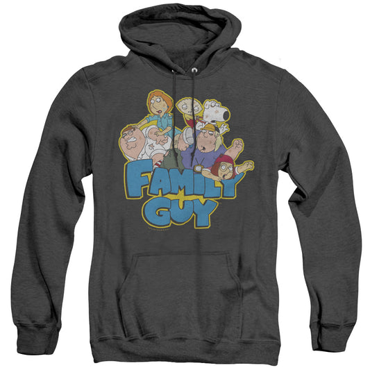 Family Guy Family Fight Heather Mens Hoodie Black