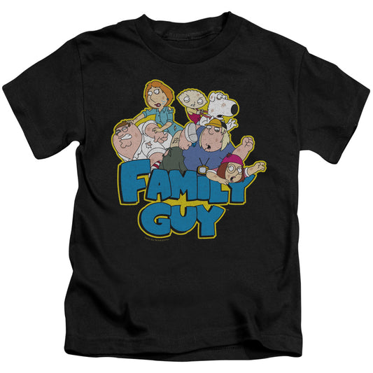 Family Guy Family Fight Juvenile Kids Youth T Shirt Black