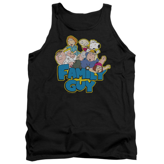 Family Guy Family Fight Mens Tank Top Shirt Black