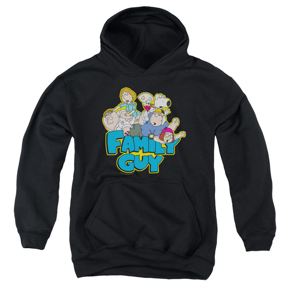 Family Guy Family Fight Kids Youth Hoodie Black