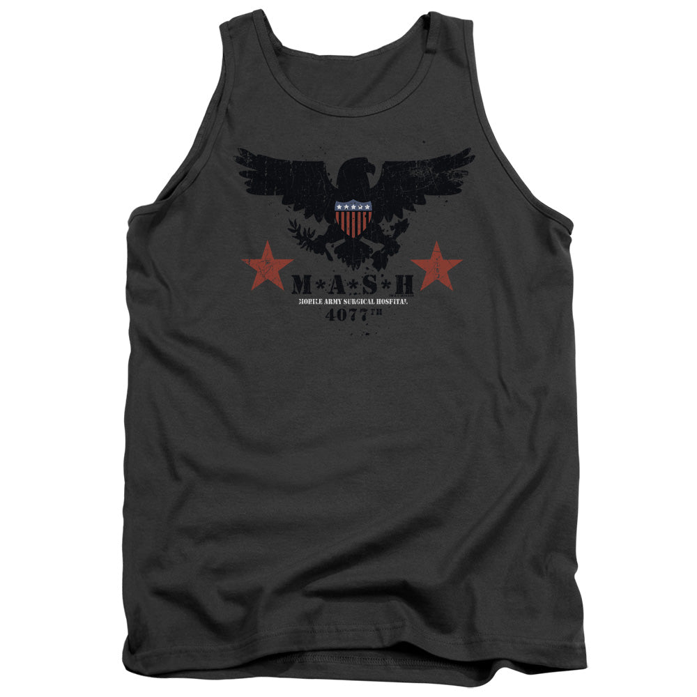 Mash Eagle Mens Tank Top Shirt Charcoal