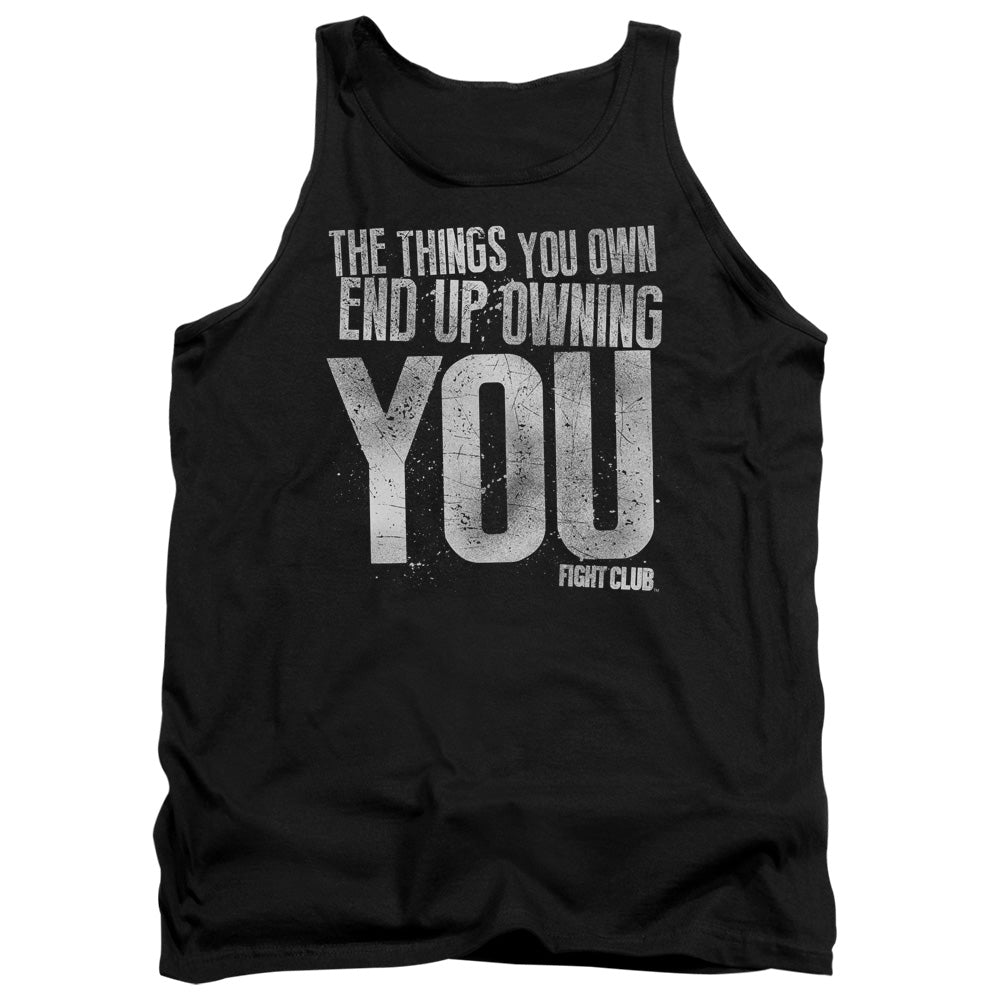 Fight Club Owning You Mens Tank Top Shirt Black