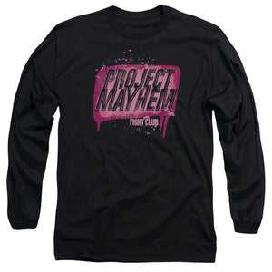 Fight Club Project Mayhem Mens Long Sleeve Shirt Black