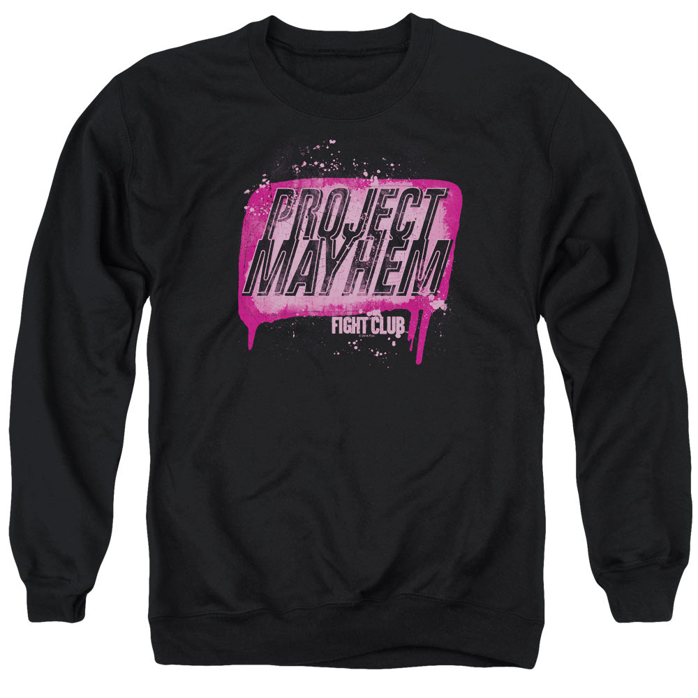 Fight Club Project Mayhem Mens Crewneck Sweatshirt Black