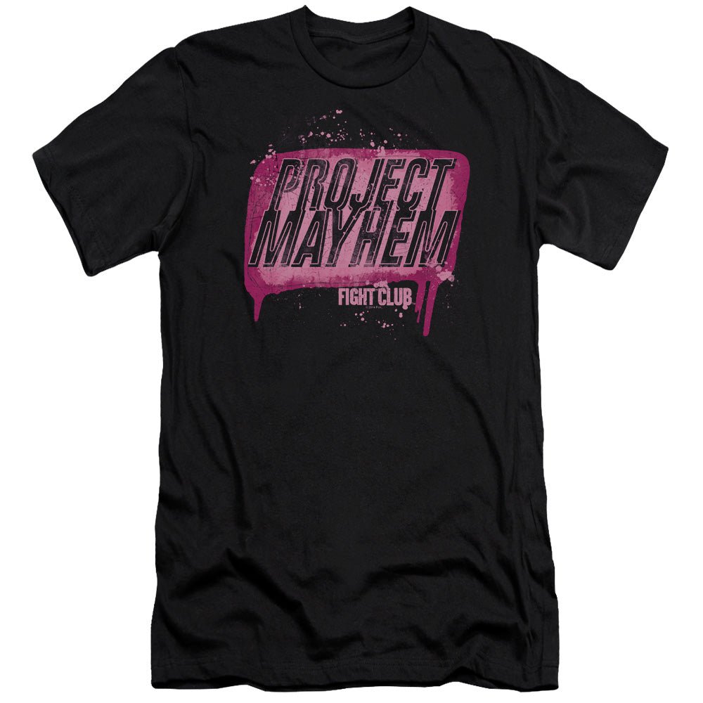 Fight Club Project Mayhem Slim Fit Mens T Shirt Black