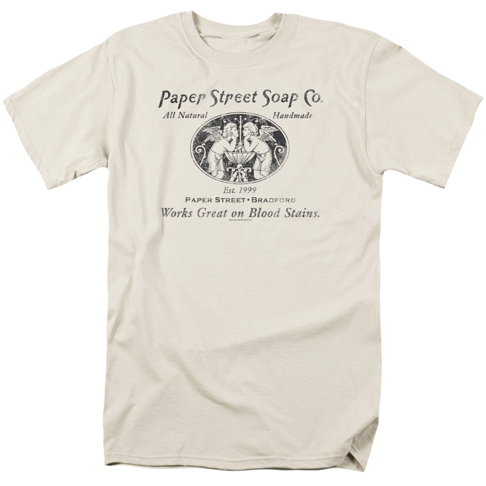 Fight Club Paper Street Mens T Shirt Cream