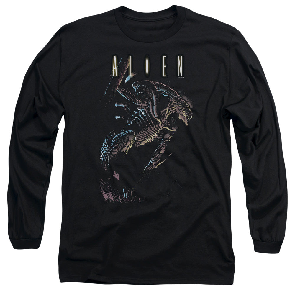 Alien Form And Void Mens Long Sleeve Shirt Black