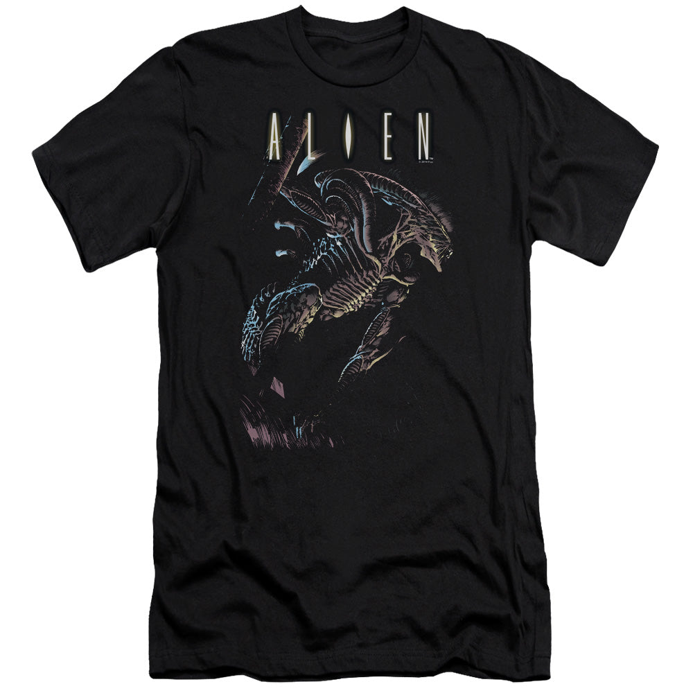 Alien Form And Void Premium Bella Canvas Slim Fit Mens T Shirt Black