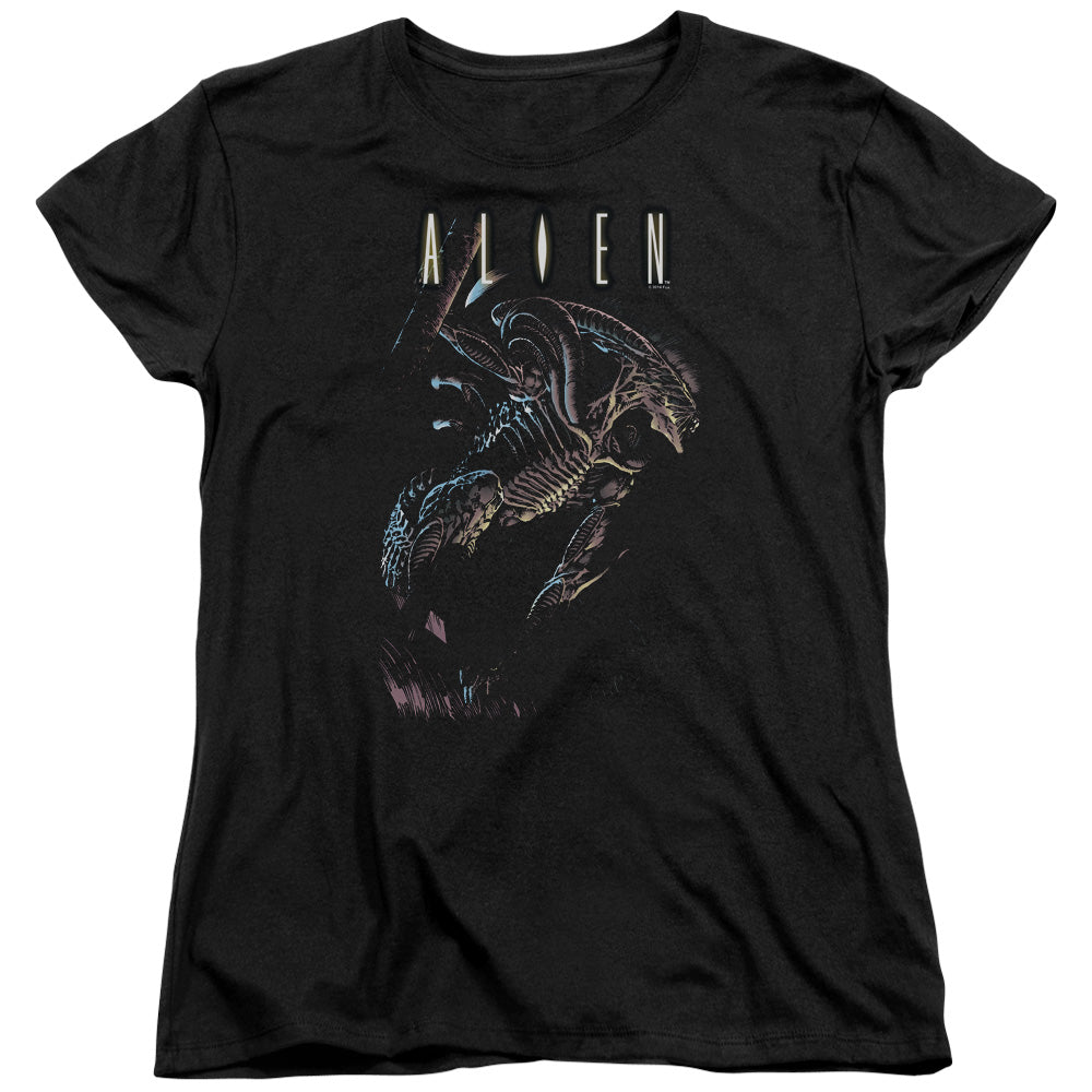 Alien Form And Void Womens T Shirt Black