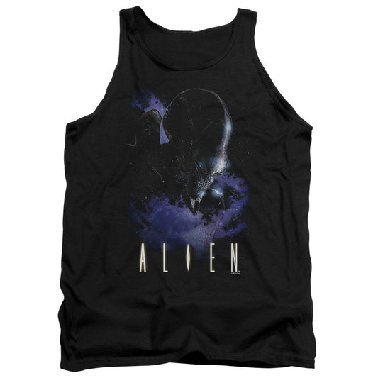 Alien In Space Mens Tank Top Shirt Black