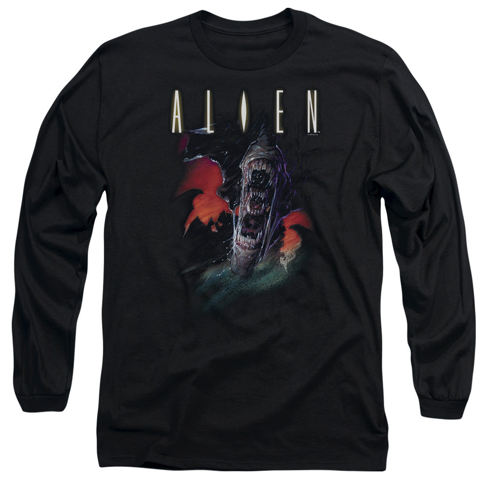 Alien Queenmens Long Sleeve Shirt Black