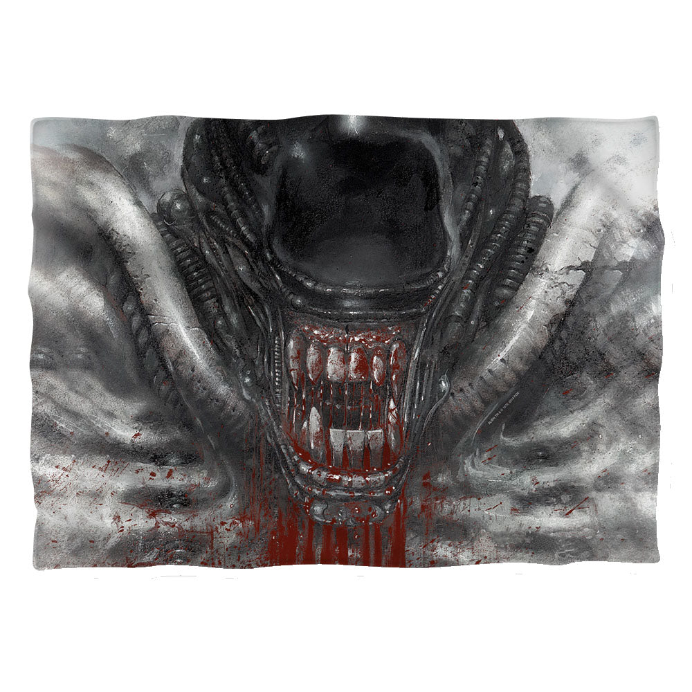 Alien Prey Blood Drool Pillow Case