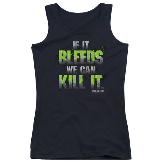 Predator If It Bleeds Womens Tank Top Shirt Black