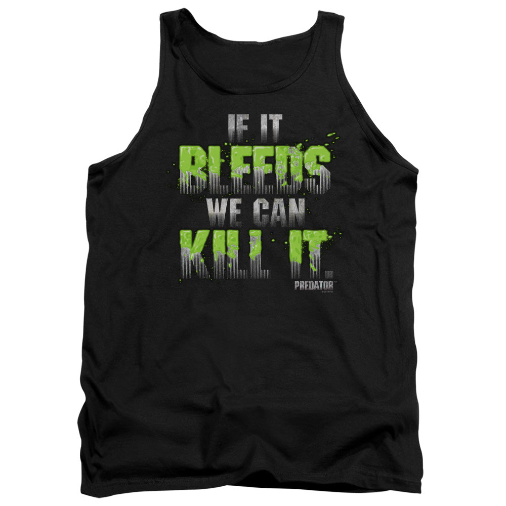 Predator If It Bleeds Mens Tank Top Shirt Black