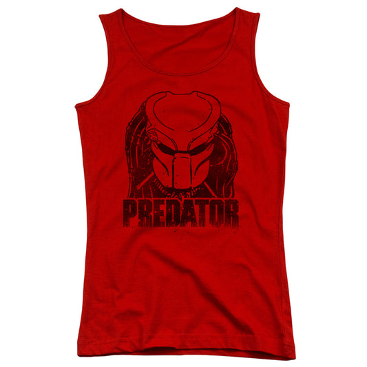 Predator Logo Womens Tank Top Shirt Red