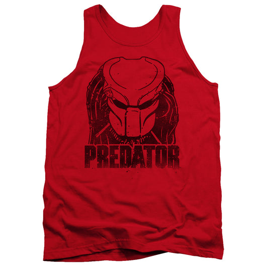 Predator Logo Mens Tank Top Shirt Red