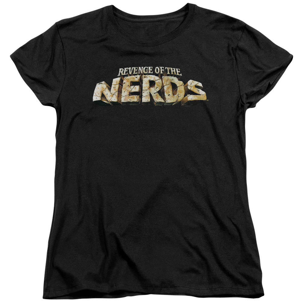 Revenge Of The Nerds Logo Womens T Shirt Black