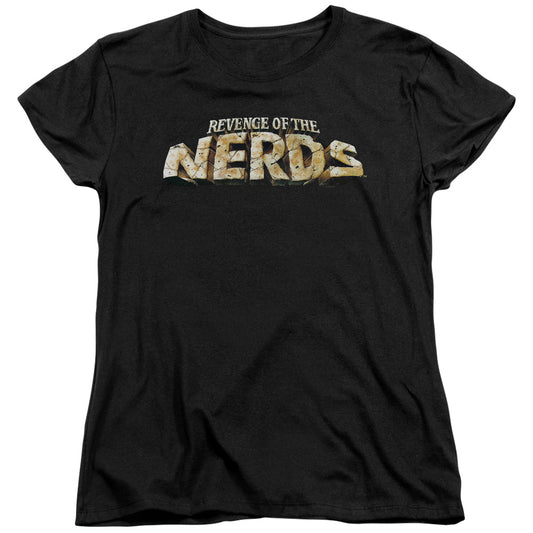 Revenge Of The Nerds Logo Womens T Shirt Black