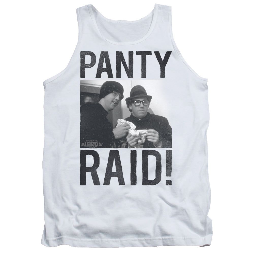 Revenge Of The Nerds Panty Raid Mens Tank Top Shirt White