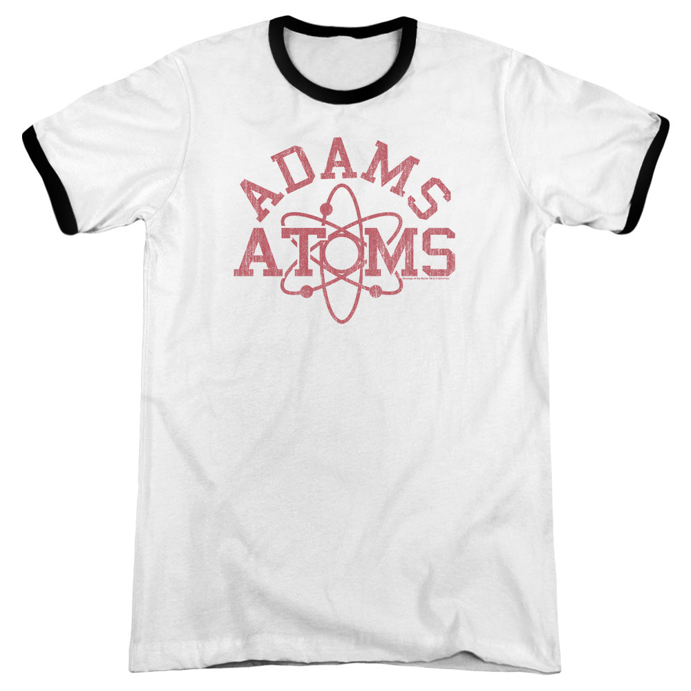 Revenge Of The Nerds Adams Atoms Heather Ringer Mens T Shirt White Black