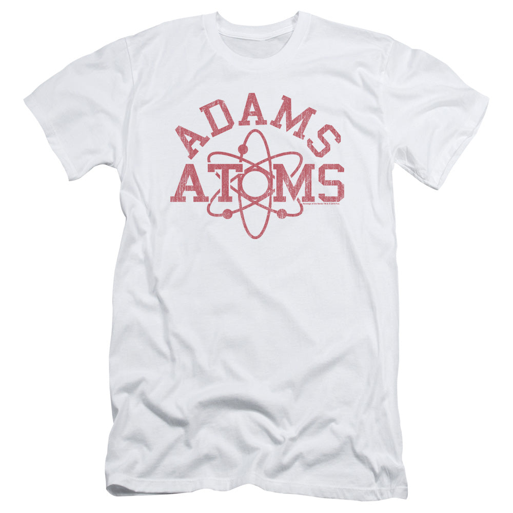 Revenge Of The Nerds Adams Atoms Slim Fit Mens T Shirt White