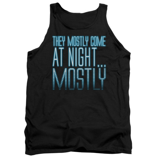 Aliens Mostly Mens Tank Top Shirt Black