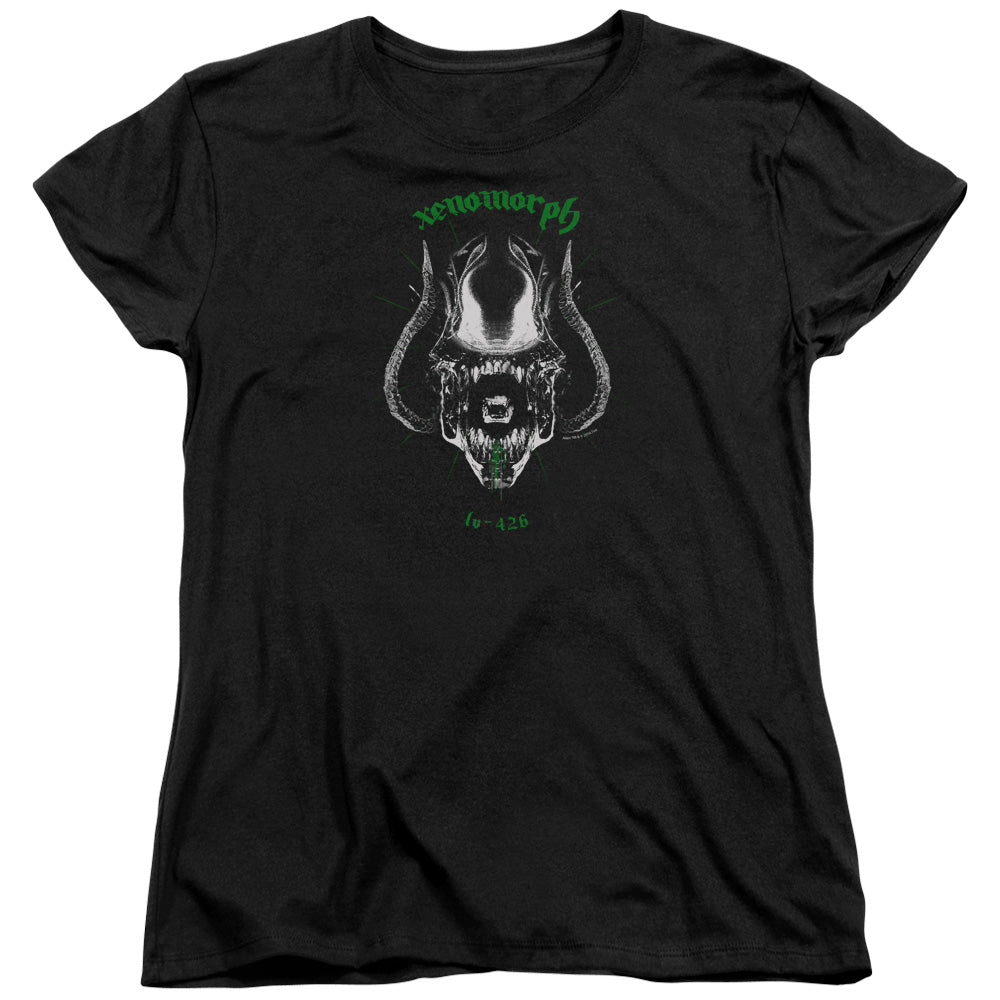 Alien Xenomorph Womens T Shirt Black