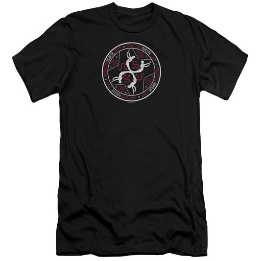 American Horror Story Coven Serpent Sigil Slim Fit Mens T Shirt Black